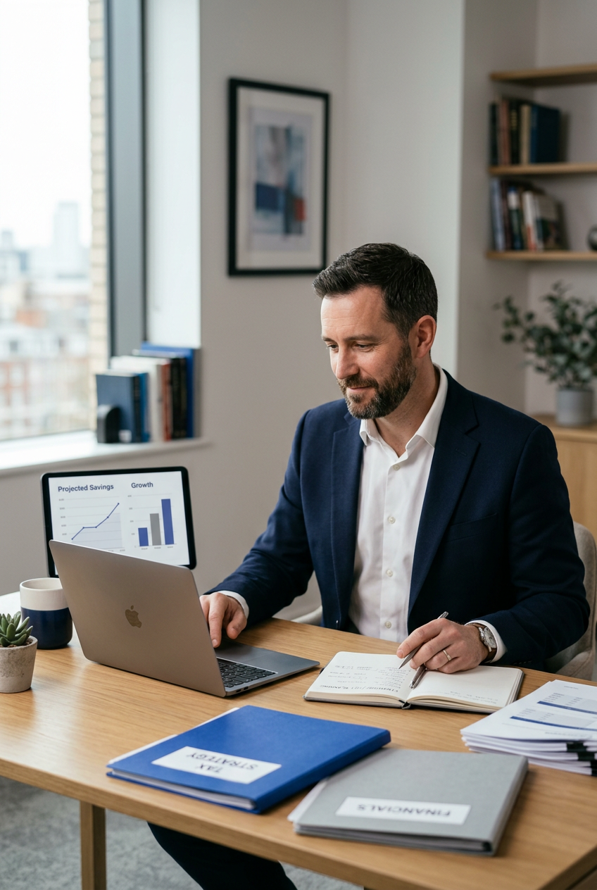 Businessman - Tax Webinar Attendee